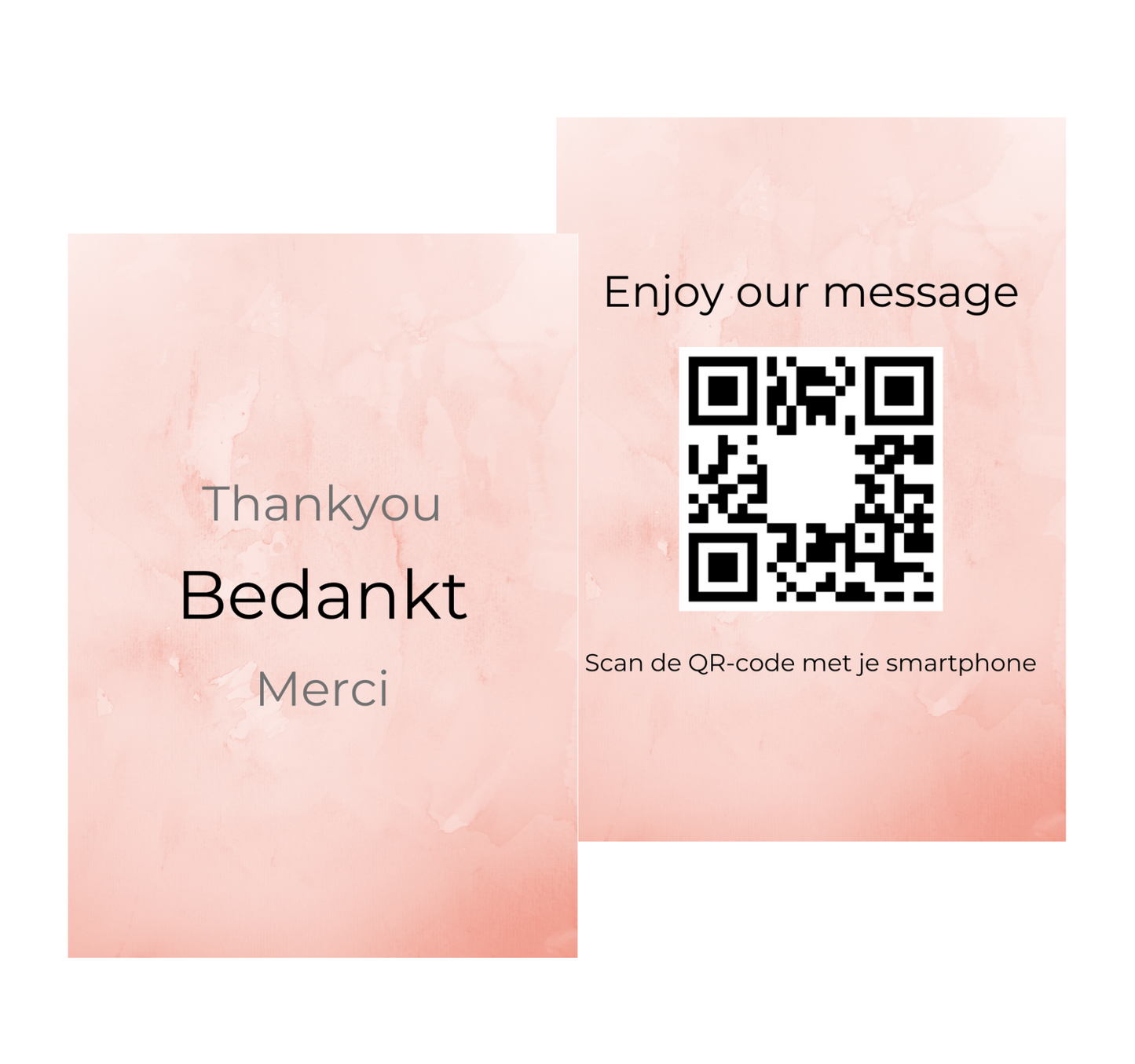 Zakelijk bedankje - klein kaartje