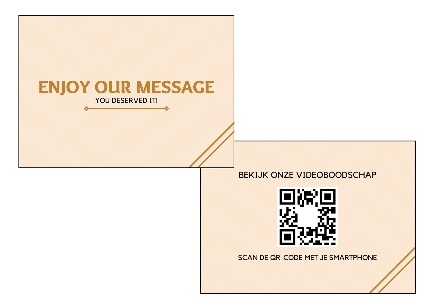 Enjoy our message